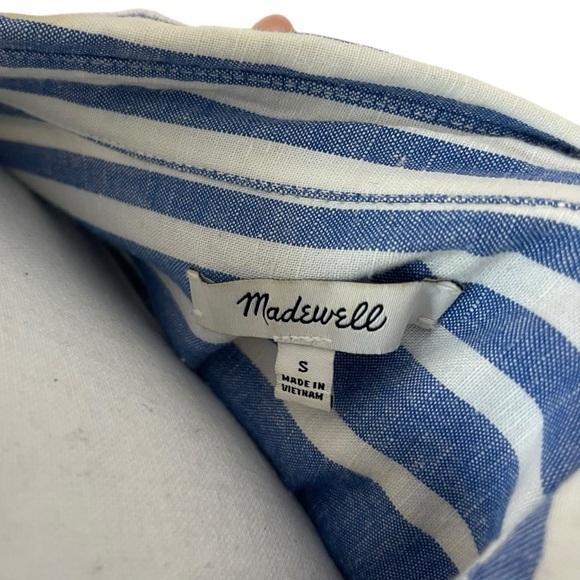 Madewell Striped Courier Shirt Blue - Picture 4 of 6